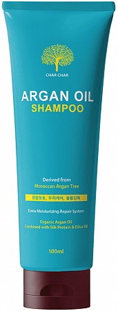 Char Char~Питательный шампунь для поврежденных волос~Evas Char Char Argan Oil Shampoo