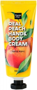 FarmStay~Крем для рук и тела с персиком~Real Peach Hand & Body Cream